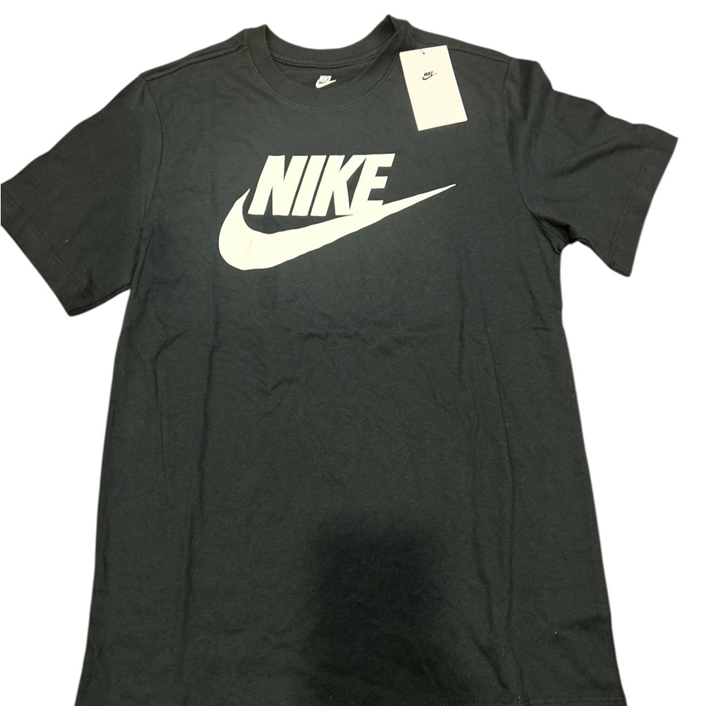 Nike Sportswear Futura Logo Tee Mens Black White Medium NWT